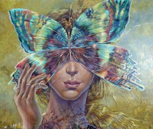 Femme papillon ( réservé )