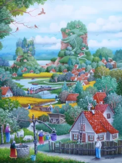 La route qui mène à la petite colline