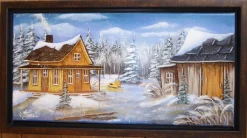 Alternative view of L'hiver en skidoo