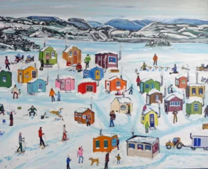 Les cabanes à pêche à L’Anse-St-Jean